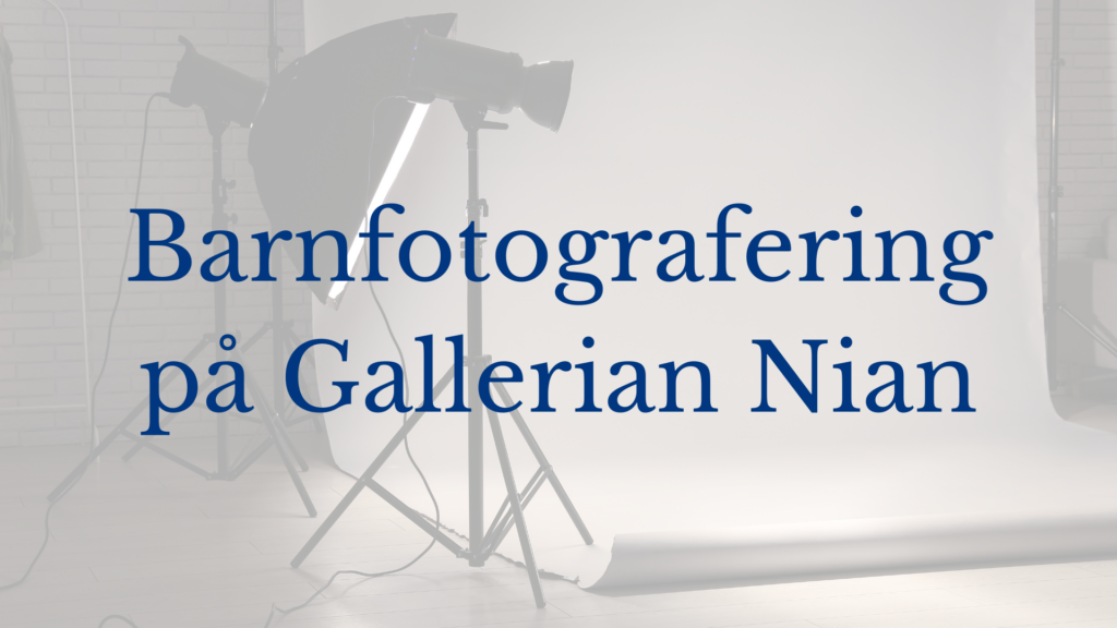 Barnfotografering på Gallerian Nian